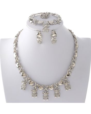 Silver Plated Necklace Set