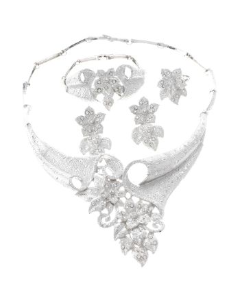 Silver Plated Necklace Set