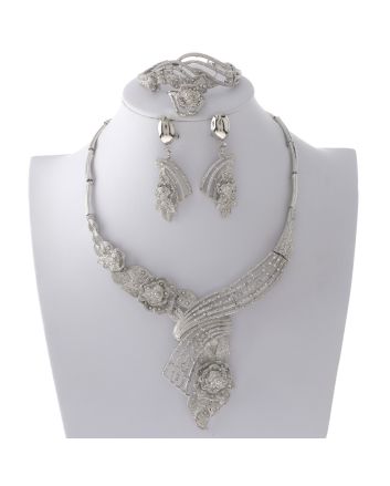 Silver Plated Necklace Set