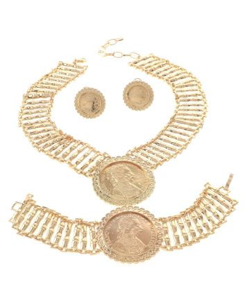 Gold Plated Necklace Set