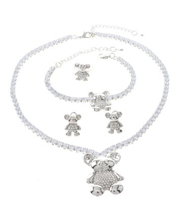 Silver Plated Necklace Set