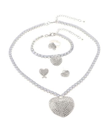 Silver Plated Necklace Set