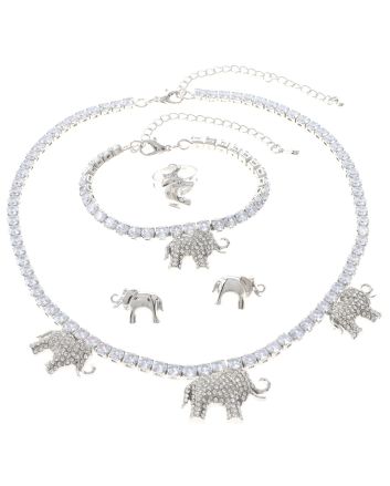 Silver Plated Necklace Set