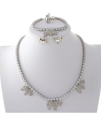 Silver Plated Necklace Set
