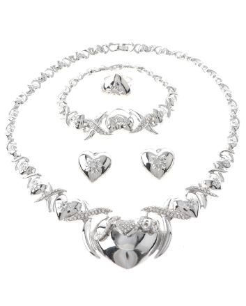 Silver Plated Necklace Set