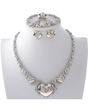 Silver Plated Necklace Set
