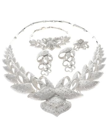 Silver Plated Necklace Set