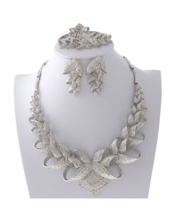 Silver Plated Necklace Set
