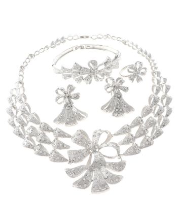 Silver Plated Necklace Set