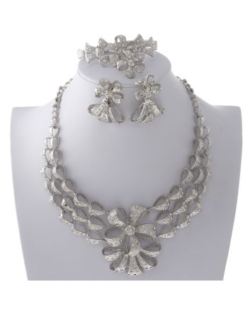 Silver Plated Necklace Set