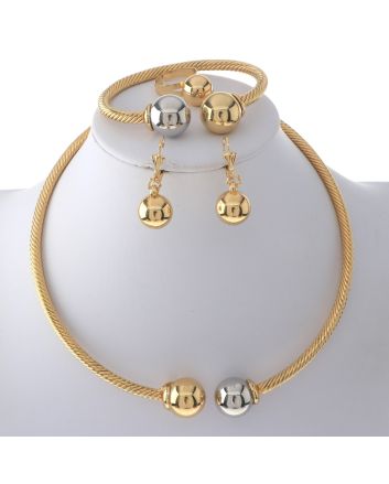Gold Plated Necklace Set