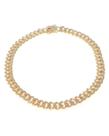 Gold Plated Rhinestone Necklace