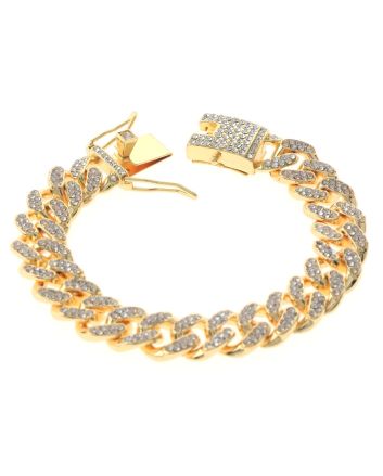 Rhinestone Latch Bracelet 