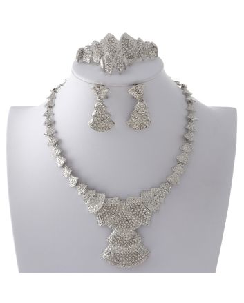 Silver Plated Necklace Set