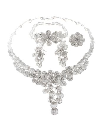 Silver Plated Necklace Set