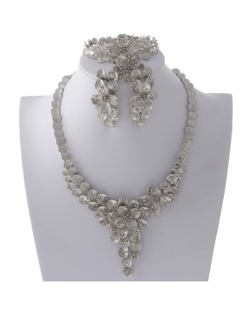 Silver Plated Necklace Set