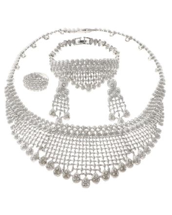 Silver Plated Necklace Set