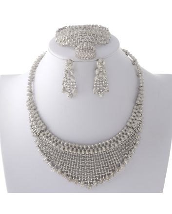 Silver Plated Necklace Set