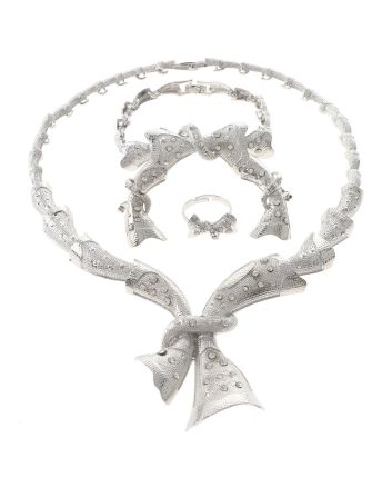 Silver Plated Necklace Set