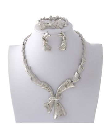Silver Plated Necklace Set