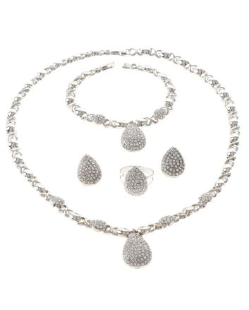 Silver Plated Necklace Set