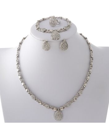 Silver Plated Necklace Set
