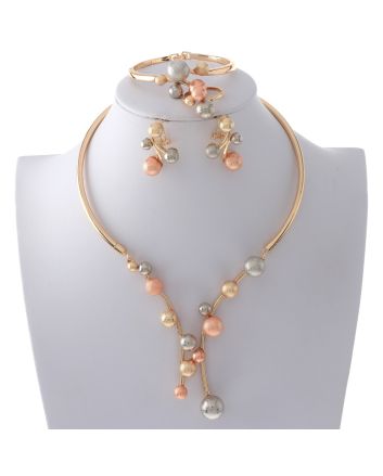 Gold Plated Necklace Set