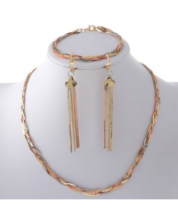 Gold Plated Necklace Set