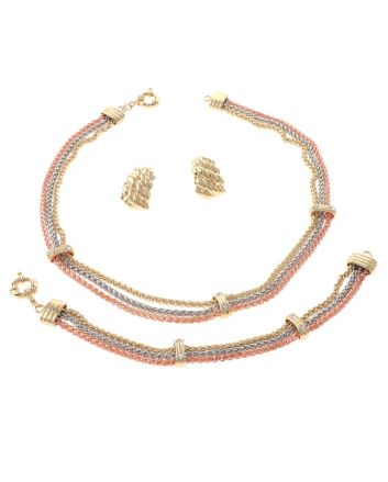 Gold Plated Necklace Set