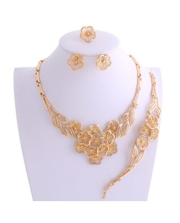 Gold Plated Necklace Set