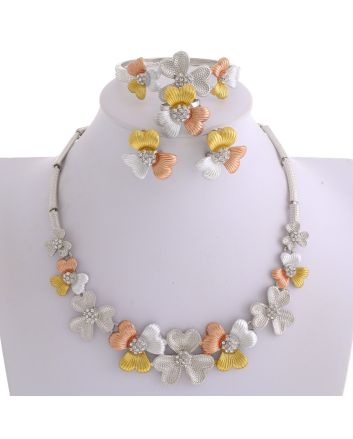 Silver Plated Necklace Set
