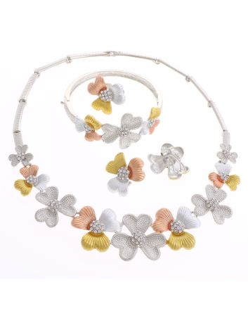 Silver Plated Necklace Set