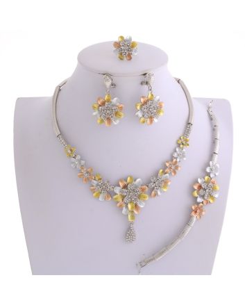 Silver Plated Necklace Set