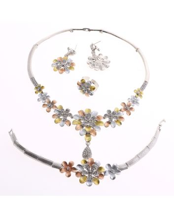 Silver Plated Necklace Set