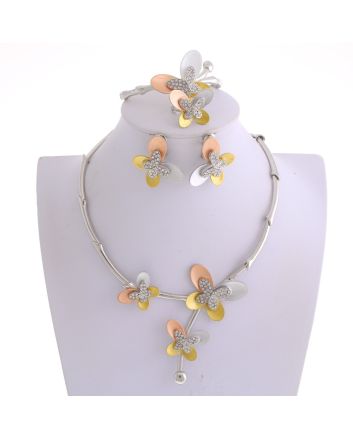 Silver Plated Necklace Set