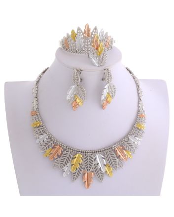 Silver Plated Necklace Set