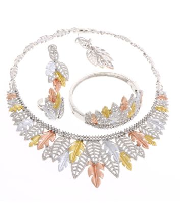 Silver Plated Necklace Set