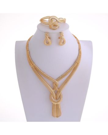 Gold Plated Necklace Set