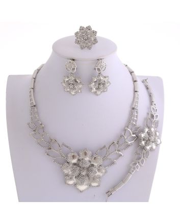 Silver Plated Necklace Set