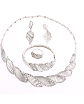 Silver Plated Necklace Set