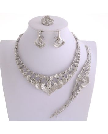 Silver Plated Necklace Set