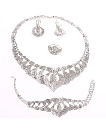 Silver Plated Necklace Set