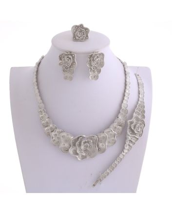 Silver Plated Necklace Set