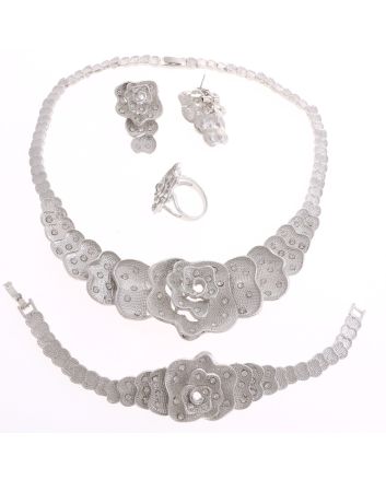 Silver Plated Necklace Set