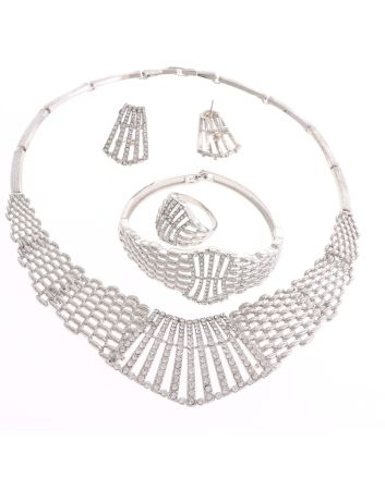 Silver Plated Necklace Set