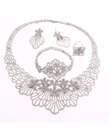 Silver Plated Necklace Set
