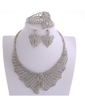 Silver Plated Necklace Set