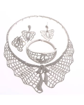 Silver Plated Necklace Set