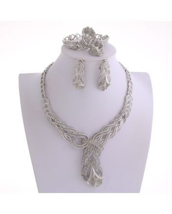 Silver Plated Necklace Set