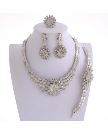 Silver Plated Necklace Set
